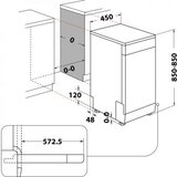 Whirlpool Ugradbena masina za posudje WSFC 3M27 X | Eponuda.ba