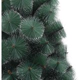 vidaXL Umjetno praznično drevo s svetlobami in kroglicami 210 cm | Shoptok.si