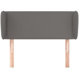  Uzglavlje s ušima sivo 103x23x78/88 cm od umjetne kože | Eponuda.com
