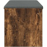  Klupa za hodnik s jastukom Dimljeni hrast 103 x 38 x 40 cm | shoptok.hr