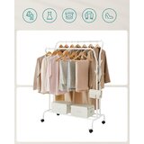  Stalak za odjeću na kotačićima - Bijela | shoptok.hr
