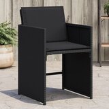 Maison Chic Vrtni stoli - Stol za vrt z blazinami 4 kosi črn poli ratan JS2216, (21876814) | Shoptok.si
