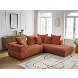 Bobochic Paris Kutna garnitura od šenila boja terakote (s desnim kutom/u obliku slova L) Whesley – | shoptok.hr