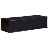 Hammel Furniture Črna TV omarica v jesenovem dekorju 89x22 cm Mistral – | Shoptok.si