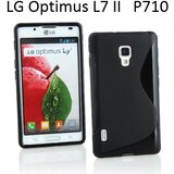  Gumijasti / gel etui S-Line za LG Optimus L7 II P710 - črni | Shoptok.si
