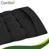 Gardlov crni prošiveni vrtni jastuk za ležaljku | shoptok.hr