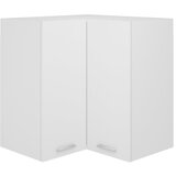 vidaXL Viseča kotna omarica bela 57x57x60 cm iverna plošča Cene