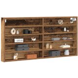  Razstavna omara na steni iz starega lesa in inženirskega lesa, (22013997) | Shoptok.si