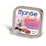 Monge Pašteta za pse sa ukusom piletine i maline, 100g Cene