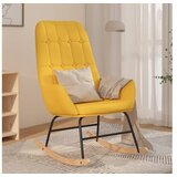 vidaXL Gugalni stol gorcicno rumeno blago | Shoptok.si