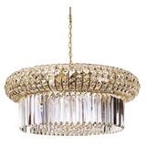 Ideal Lux kristalni luster na lancu nabucco, 16 x E14/40W/230V, prečnik 70 cm, zlatni | Eponuda.com