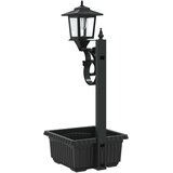  Ulična svjetiljka s saksijom Crna 29 x 28 x 74 cm ABS i PP | Eponuda.com