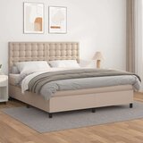 Krevet box spring s madracem cappuccino 180x200 cm umjetna koža Cijene