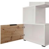 Mömax regal steps, bela, barva hrasta | Shoptok.si