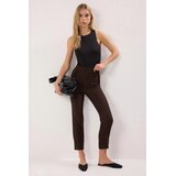 TRENDYOLMILLA ženske pantalone TWOSS20PL0515, smeđa | Eponuda.com