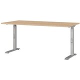 Germania Radni stol podesive visine s pločom stola u dekoru hrasta 80x160 cm Downey – Cijene