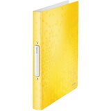 Leitz obročast registrator WOW, DIN A4, PP, rumen, 4 obroči, (21651052) | Shoptok.si