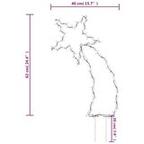  Božićno svjetlo sa šiljcima oblik meteora 80 LED 62 cm | shoptok.hr