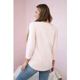 Kesi Blouse with Star Style print in powder pink | shoptok.hr