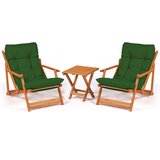 Hanah home Garden set od 2 stolice i klub stolića, zeleno-bež boje Cijene