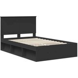  Konstrukcija postelje Črna 120 x 200 cm Masivno borovo les, (5000103442) | Shoptok.si