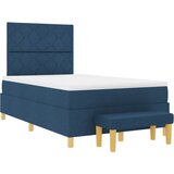 Krevet s opruga kutije s jastukom Plava 200 x 120 cm tkanina | shoptok.hr