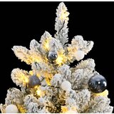  Umjetno božićno drvce 300 LED sa šarkama i kuglicama 210 cm | shoptok.hr