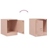 vidaXL Nočna omarica roza 34,5x39x44 cm jeklo | Shoptok.si