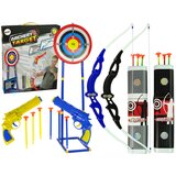  Shooting Set Bow Shield on Stand 134 cm Quiver Pistols | shoptok.hr
