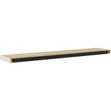  Plutajuća zidna polica boja hrasta i bijela 120x23,5x3,8 cm MDF | Eponuda.ba