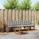  Set vanjskih sofa 5 kom. Prirodna i svijetlo siva | shoptok.hr