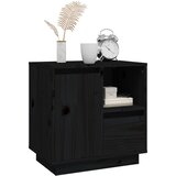  Noćni ormarići 2 kom crni 50 x 34 x 50 cm od masivne borovine | Eponuda.ba