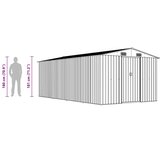  Vrtno spremište 257 x 489 x 181 cm metalno antracit | shoptok.hr