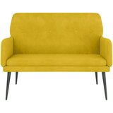  Klupa žuta 108 x 79 x 79 cm baršunasta | shoptok.hr