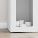  Strani šal Bela 59 x 35 x 100,5 cm Konstruiran les, (5000107500) | Shoptok.si