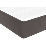 vidaXL Vzmetnica z žepkasto vzmetjo temno siva 100x210x20 cm žamet | Shoptok.si