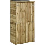 vidaXL Vrtna lopa za orodje impregnirana borovina 85x48x177 cm | Shoptok.si