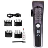 INF set za striženje las z lcd zaslonom za nastavitev dolžine glave s 4 rezili silver, (21538244) | Shoptok.si