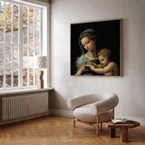  Slika - Rafael Santi – The Virgin of the Rose 80x80 U prirodnom drvenom okviru | shoptok.hr