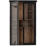 Bloomingville Črna stenska vitrina iz masivne jelke 50x80x14 cm Hazem – | Shoptok.si