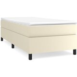 Maison Chic Posteljni okvir - Enojna postelja - Postelja za odrasle krem 100x200 cm umetno usnje-J8763, (21773902) | Shoptok.si