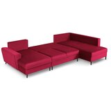 Cosmopolitan Design Crvena baršunasti sklopiva/s prostorom za odlaganje kutna garnitura (s desnim kutom/u obliku slova "U") Kyoto – | shoptok.hr