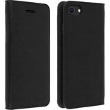AVIZAR Usnjen ovitek Folio Case za iPhone 7 / 8 / SE 2020, stojalo za video, pravo usnje, črna, (20526710) Cene