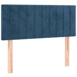  Krevet box spring s madracem LED tamnoplavi 80 x 200 cm baršun | shoptok.hr