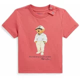 Polo Ralph Lauren Otroška bombažna majica rdeča barva, 320853828032