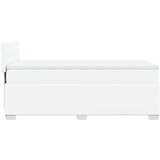 vidaXL Box spring postelja z vzmetnico bela 90x200 cm umetno usnje | Shoptok.si