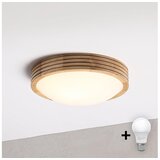 Brilagi LED plafonsko svetlo CARVALHO MODERN SLIM 1xE27/60W/230V Ø 27,5 cm hrast u