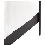 noo.ma Črna jeklena zakonska postelja brez vzglavja/z ogrodjem za baldahin z letvenim dnom 180x200 cm Eton – | Shoptok.si