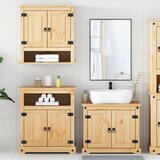  3-dijelni set kupaonskog namještaja Corona masivna borovina | shoptok.hr