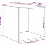 Set TV stalka Zidne 2 pcs Crni hrast Konstruirano drvo | shoptok.hr